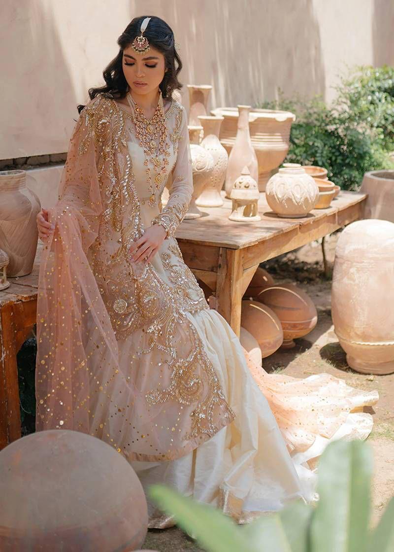 NAMEERA | Regal Embroidered Organza Wedding Wear Ensemble