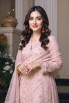 Azure – 3PC luxury unstiched Shafon Embroidered Suit