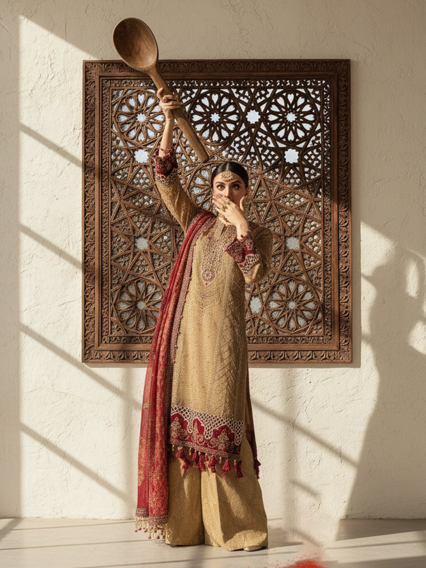 MARIA.B | Exclusive Hand-Worked Net & Chiffon Luxury Festive Suit