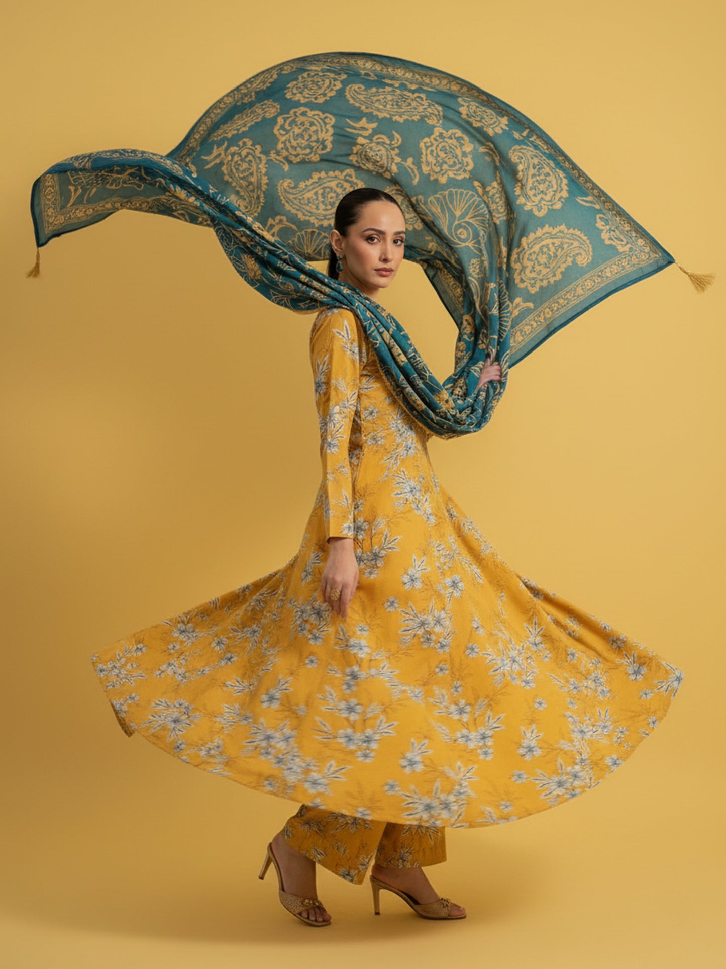 Ego Winter Viscose Collection - 3-Piece Digital Printed Unstitched Suits