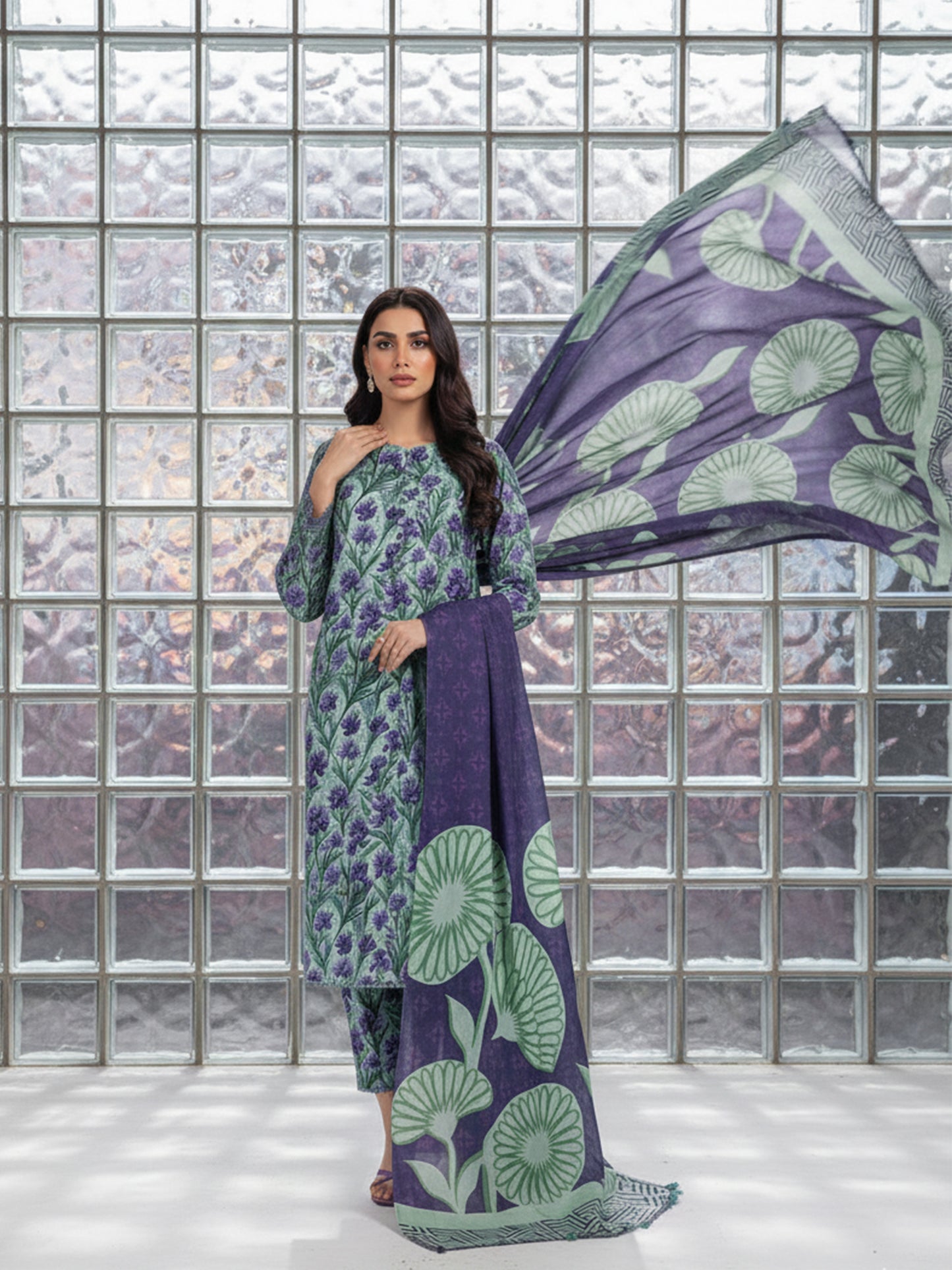 Ego Winter Viscose Collection - 3-Piece Digital Printed Unstitched Suits