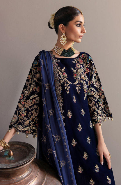 EMAAN ADEEL | Style Velvet Full Embroidered Replica Suit with Sequence & Handwork