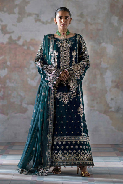 EMAN ADEEL EAY-MEHER-24 | Velvet Heavy Spangle, Hand & Adda Work Winter Suit