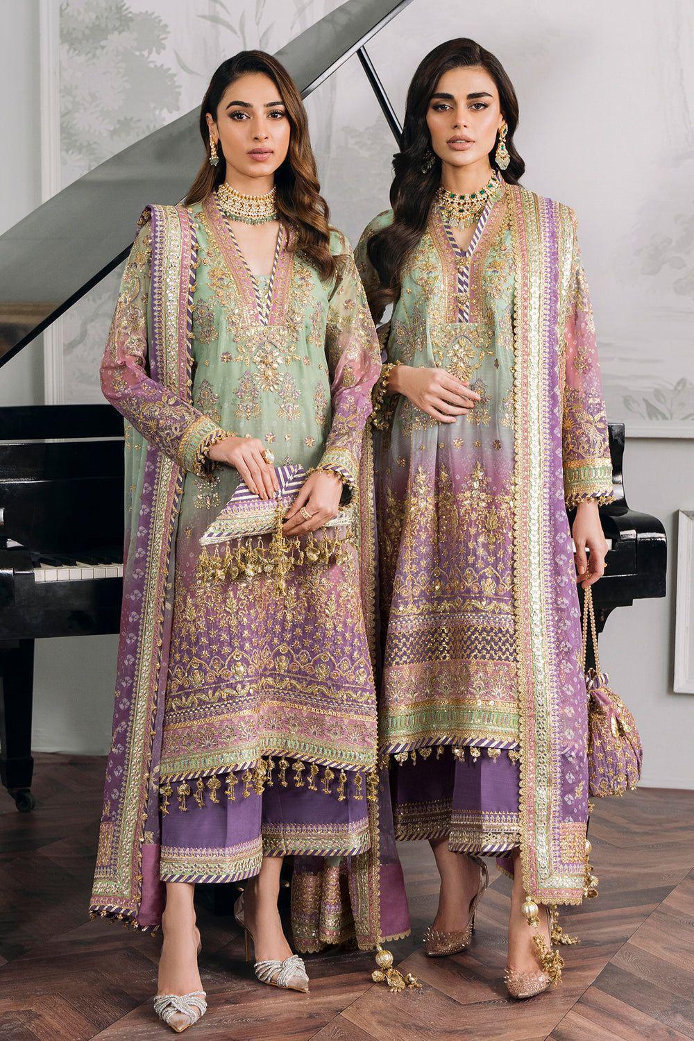 BAROQUE Style Premium Chiffon Replica | Sequins & Handcrafted Adda Work Suit