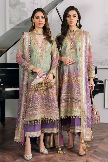 BAROQUE Style Premium Chiffon Replica | Sequins & Handcrafted Adda Work Suit