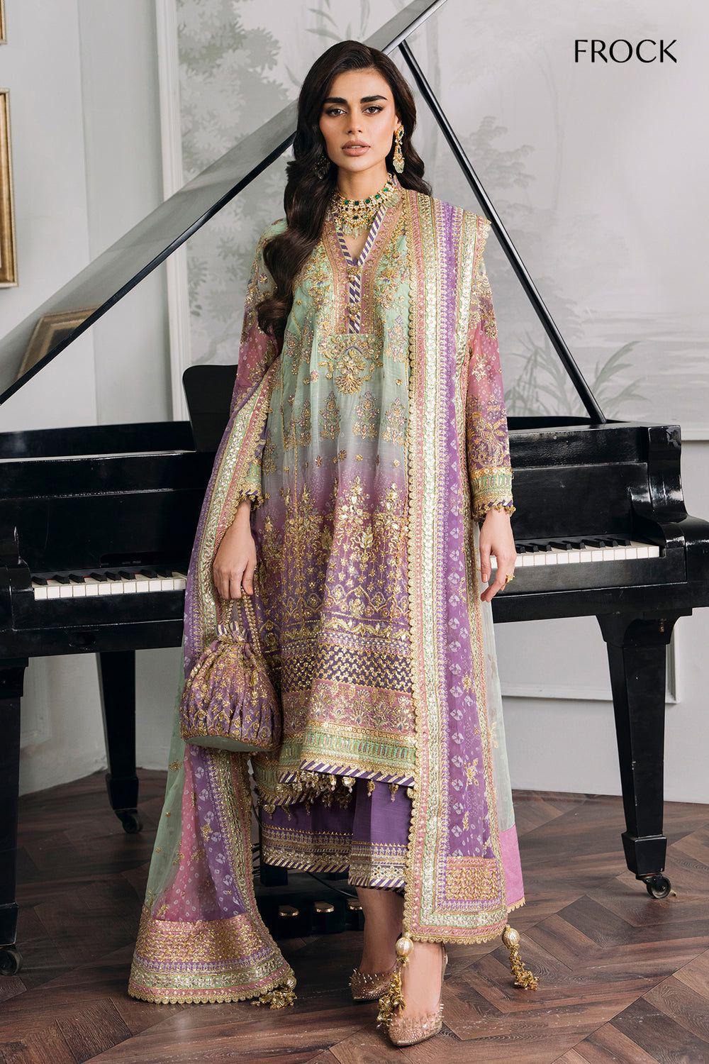 BAROQUE Style Premium Chiffon Replica | Sequins & Handcrafted Adda Work Suit