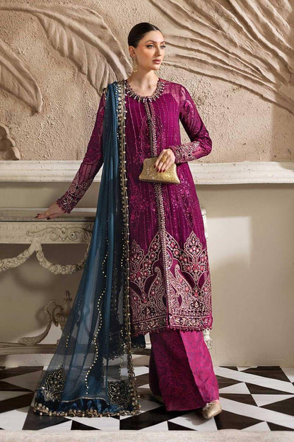 MARIA B | Chiffon Heavy Hand & Laser Work Festive Suit