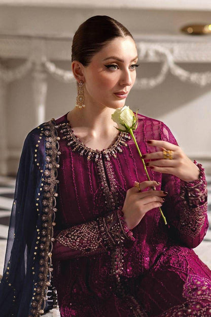 MARIA B | Chiffon Heavy Hand & Laser Work Festive Suit
