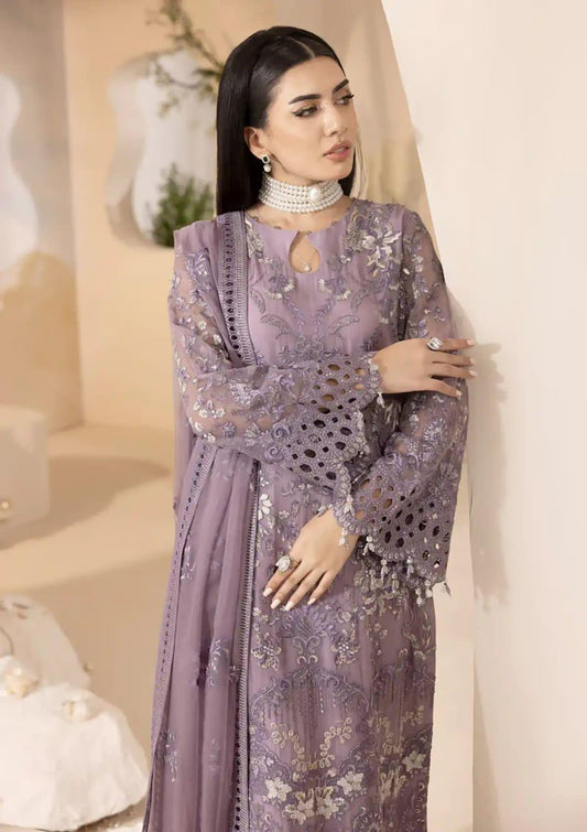 LAVISH Style Chiffon Replica | Elegant Sequins Work Suit with Silk Trouser