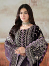 Aneela's Luxury Velvet – Dark Purple Suit | Heavy Hand-Made Adda Work