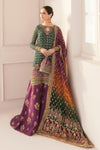 BAROQUE CHANTALEE Style | Organza Heavy Sequins, Adda Work Replica Suit with Double-Shaded Dupatta