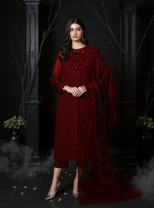 Baroque – Timeless Luxury Chiffon Embroidered 3PC