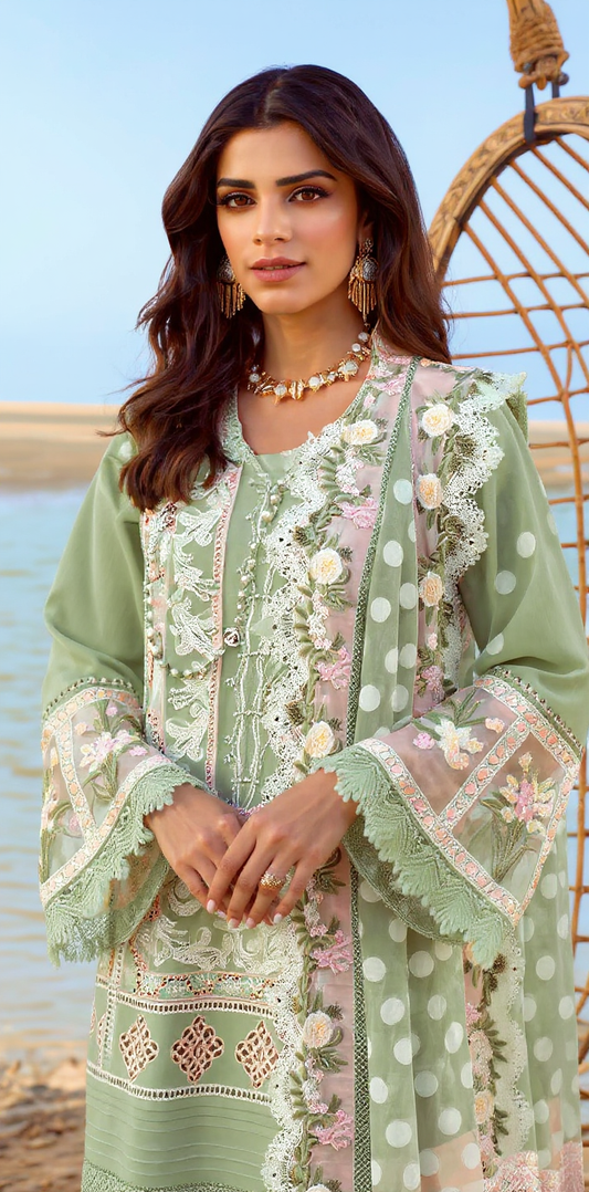 Crimson – Luxury Chikankari Lawn 3PC Jacquard Collection