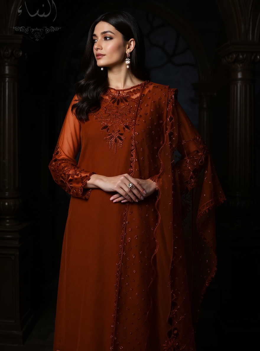 Baroque – Timeless Luxury Chiffon Embroidered 3PC